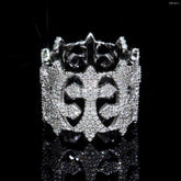 GL Hip Hop Cross VVS Moissanite Ring